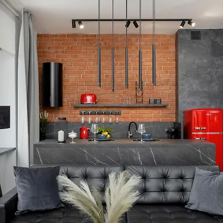 Exclusive Grey And Red In Center By Renters *