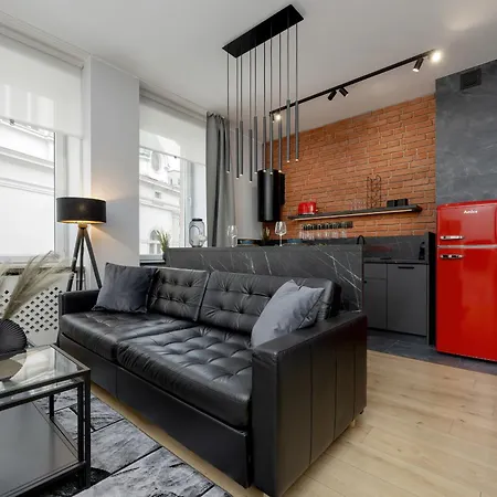 Exclusive Grey And Red In Center By Renters Апартаменты *
